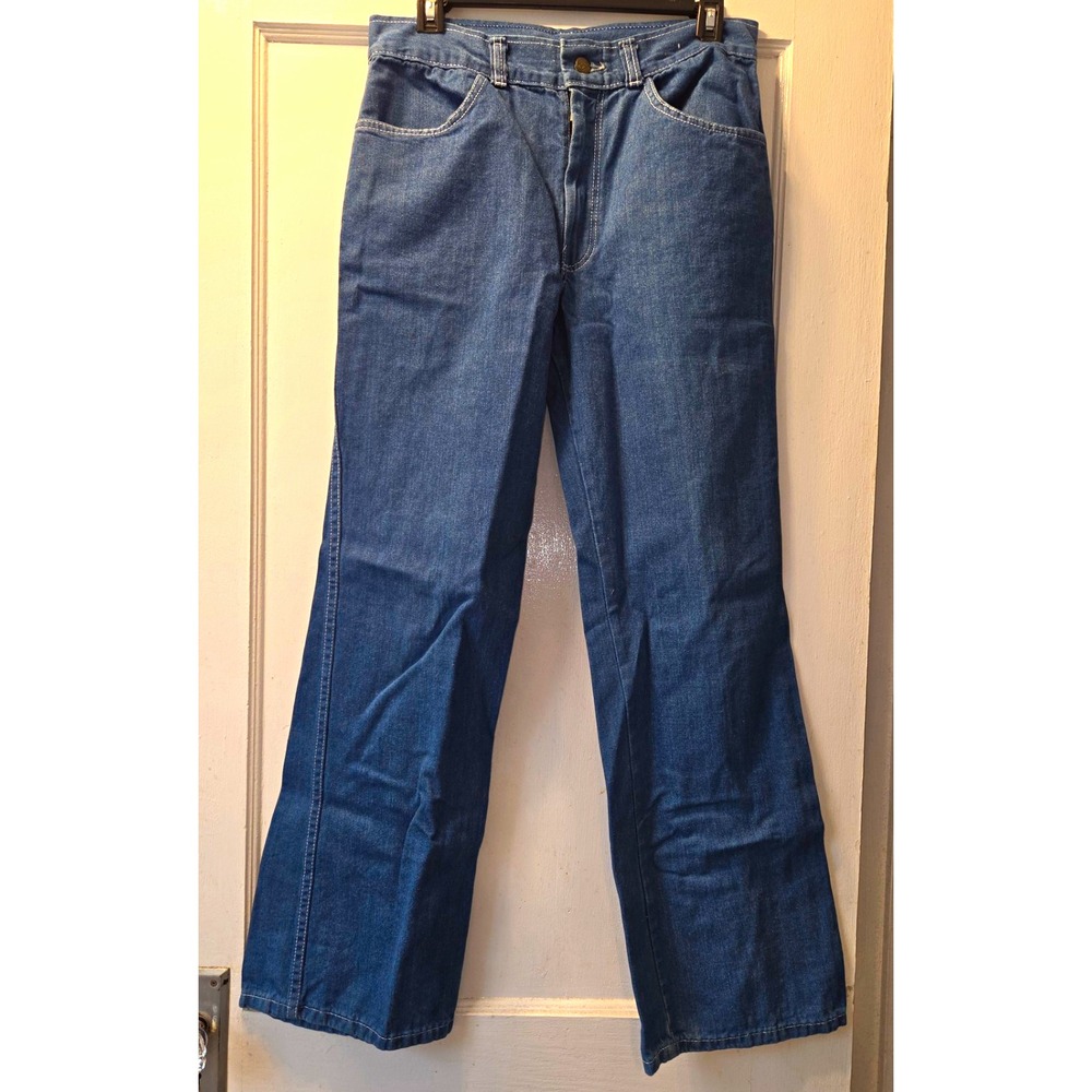 Vintage 70's Cotler Great American Jeans  Bootcut Blue Medium Wash Denim. 32